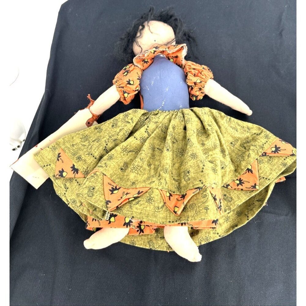 Banana Danna Doll Figure Fall Halloween Cloth Hand Crafted 13" - Picture 6 of 7